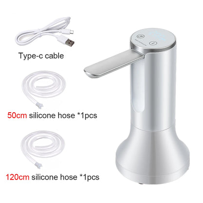 Electric Water Gallon Bottle Pump Automatic Water Dispenser Pump 19 Liters Foldable Desktop Water Bottle Pump H3 Rechargeable