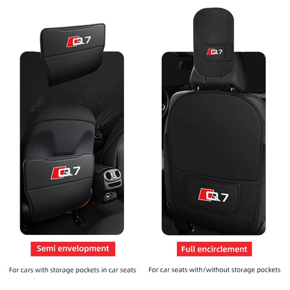 For Audi Q3 Q7 Q8 TT Car Seat Back Anti-Kick Protector Pad Rear Seat Anti-Dirty & Anti-Scratch Mat
