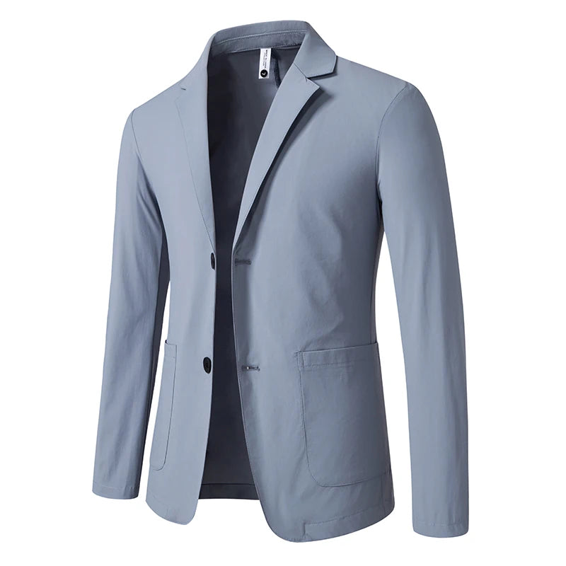 2026 New Summer Sunscreen Jacket for Men's Fattened Plus Size Fat Man Business Casual Suit Men's Top Single Piece