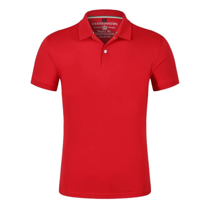 Top Quality Summer Short Sleeve Solid Classic Polo Shirts Custom Printed Design Photo Logo For Business Staff Company Uniform