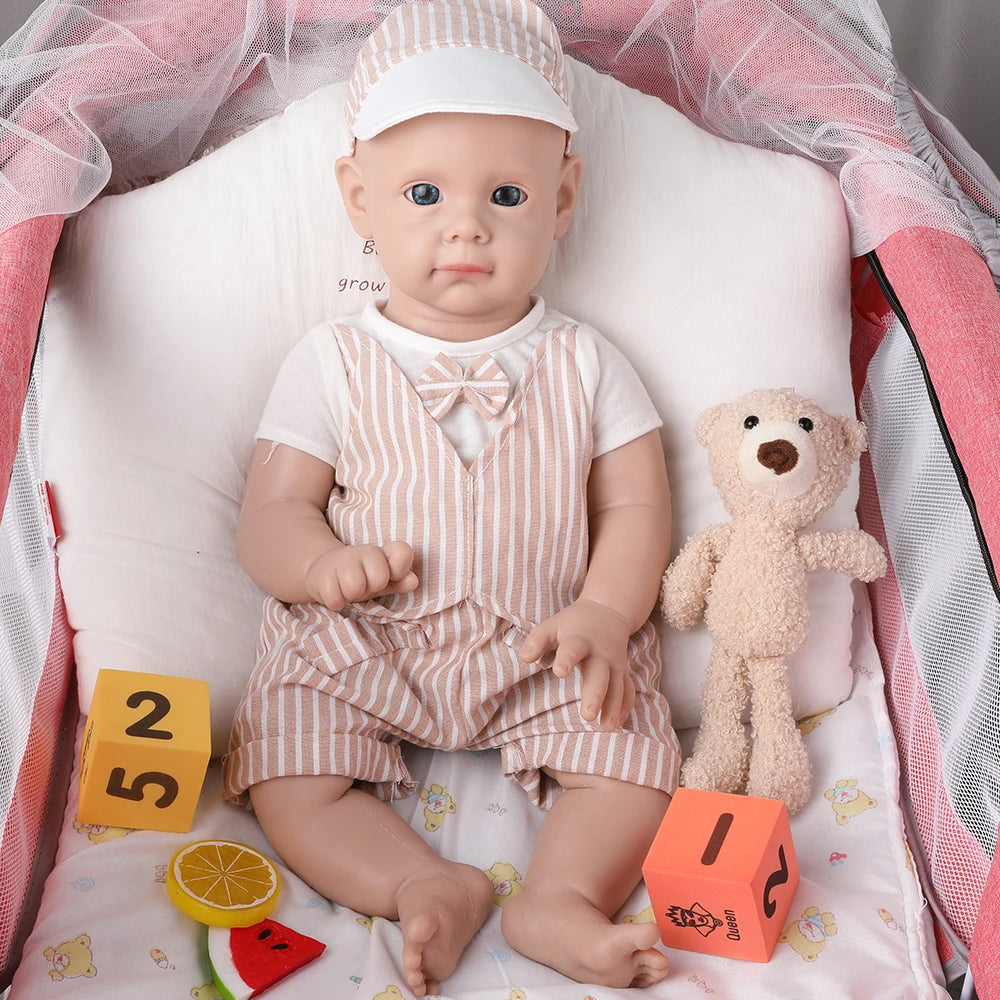 IVITA WB1583 19.68inch 4.29kg 100% Full Body Silicone Reborn Baby Doll Realistic Boy Unpainted Dolls DIY Blank Children Toys