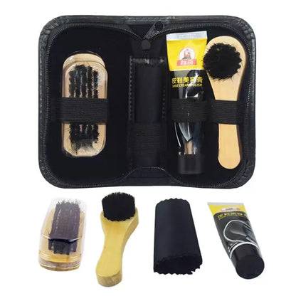 Professional Shoes Care kit Cleaner Set for Sneakers Leather Shoes Cleaning Polishing includes Shoehorn Shoe Polish Brush Cream