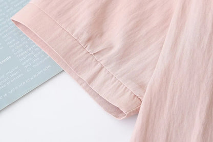 Slimming Short Sleeve Shirt for plus Size Women Stylish French Style Loose Fit Summer Top Single Button Closure Regular Length