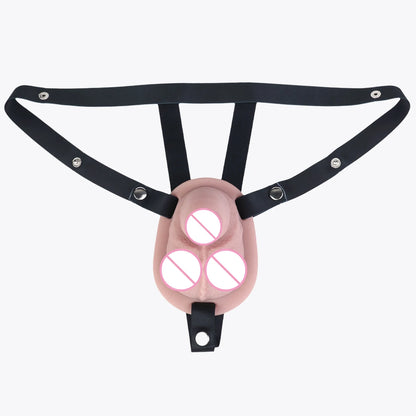 FRKO Real Skin Feel Silicone Male Chastity Cage Device Lock Bondage Belt Penis Sleeve Cock Restraint BDSM Erotic Sex Toys Men 18