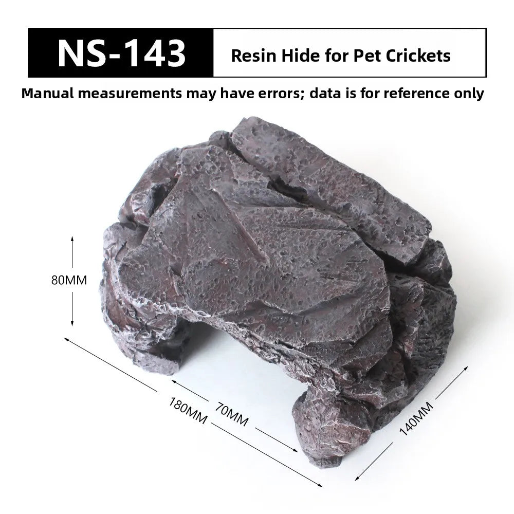 Nomoypet NS162 Rock Cave Simulation Pet Reptile Spider Turtle Sunbathing Platform Hideout Caves for Pets Reptiles Supplies