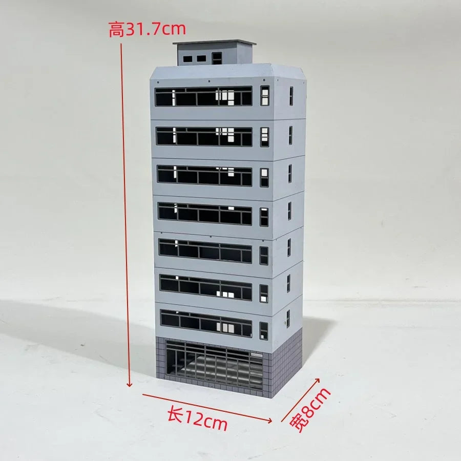 HO Scale 1/87 City Sand Table Train Scene Plastic Assembly Building Model Diy  Toy