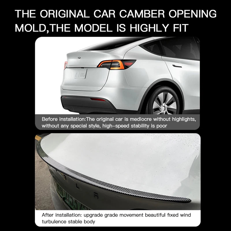 Car ABS Spoiler Carbon Fiber For Tesla Model 3 Highland 2025-2026 Original High-performance Exterior Model3 Model Y Accessories