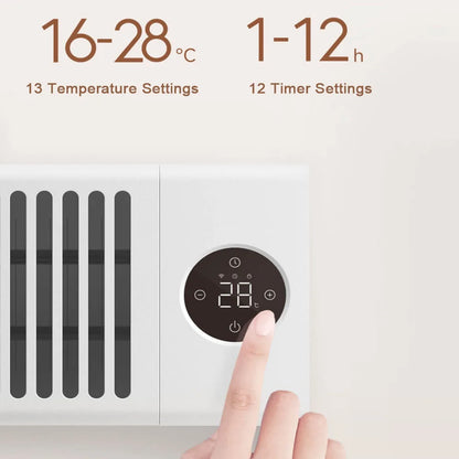 MIJIA Graphene Baseboard Heaters 2nd,Constant Temperature,5S Rapid Heating,2200W Timer Setting,CN Version With Adapter