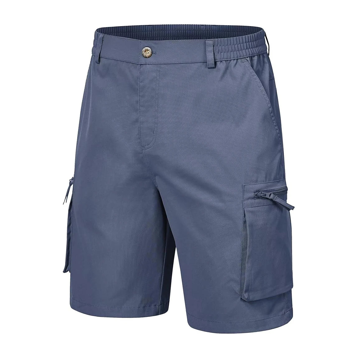 Men's Summer Breathable Cargo Shorts Loose Casual  Elastic Waist Multi-Pocket shorts Suitable for Outdoor Sports And Daily Wear