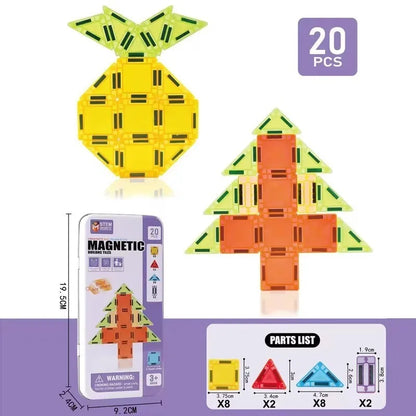 Mini Size Magnetic Building Blocks Portable Magnet Designer Construction Set Model Building Educational Toys for Children Gifts