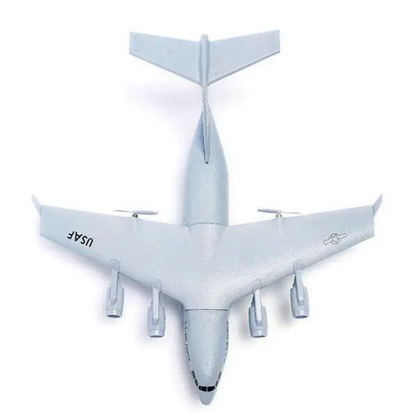 C-17 RC Drone DIY Aircraft Transport Aircraft 373mm Wingspan EPP RC Drone Airplane 2.4GHz 2CH 3-Axis Aircraft Toy for Children