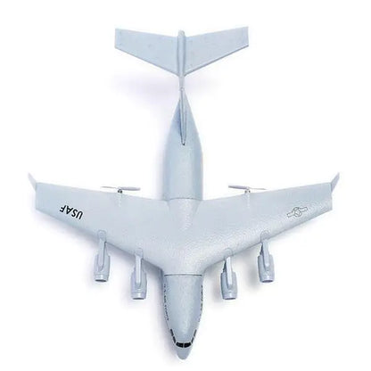 C-17 RC Drone DIY Aircraft Transport Aircraft 373mm Wingspan EPP RC Drone Airplane 2.4GHz 2CH 3-Axis Aircraft Toy for Children