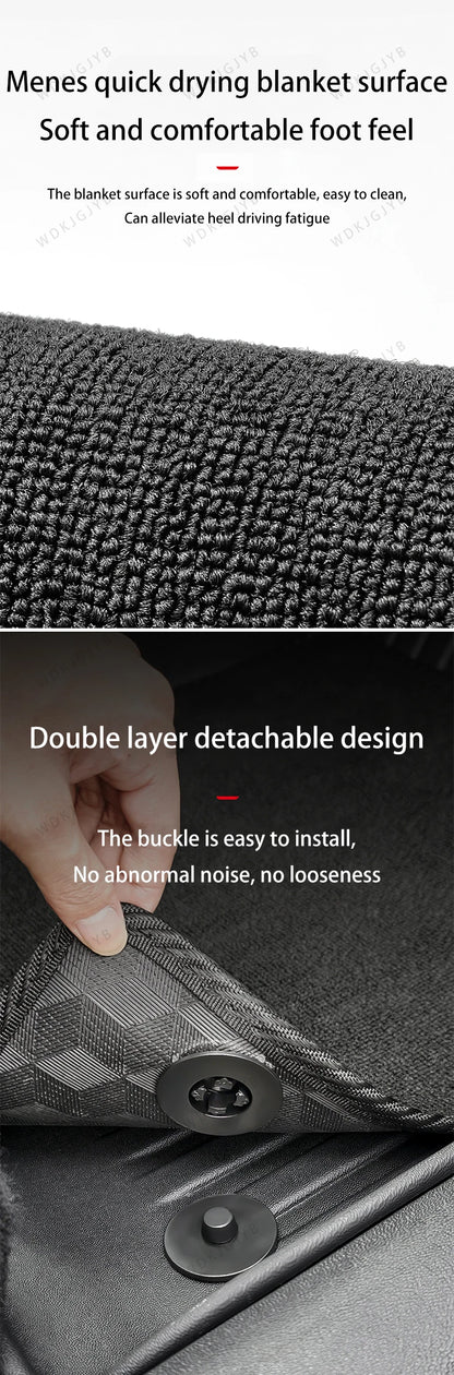 For Tesla New Model YL Launch 2026+ Car Floor Mats Cargo Liner Trunk Mats Backrest Kick Pads Protection Car Interior Accessories