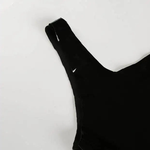 Sexy Fashionable U-neck High-quality Patent Leather Vest Summer Top T-shirt for Women