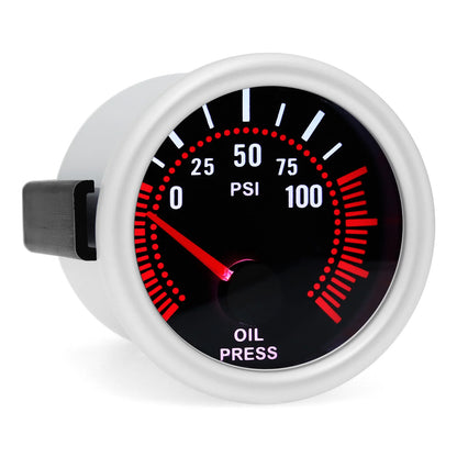 Tachometer For 12V Car 52mm Universal Smoke Len RPM Turbo Boost Gauge 2 Bar PSI Water Temp Meter Oil Pressure Gauge  Tacho