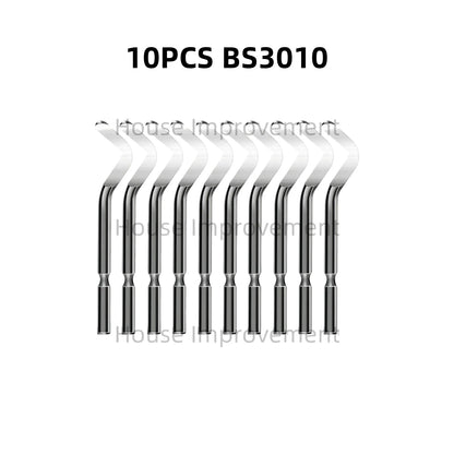 Deburring Tool Set with 11pcs High Speed Steel Swivel Blades Burr Removal Tool for Metal Resin PVC Pipes Copper Plastic Aluminum