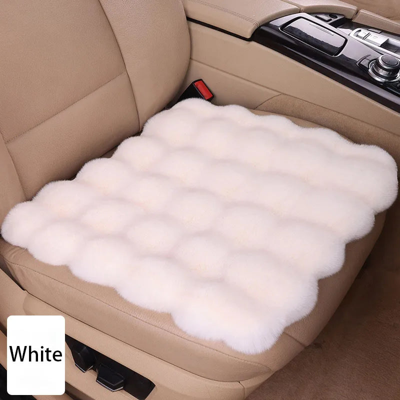 Winter Plush Rabbit Covers Car Seats Cushion Universal Keep Warm Ultra-Soft Auto Chair Protector Pad Car Interior Accessories