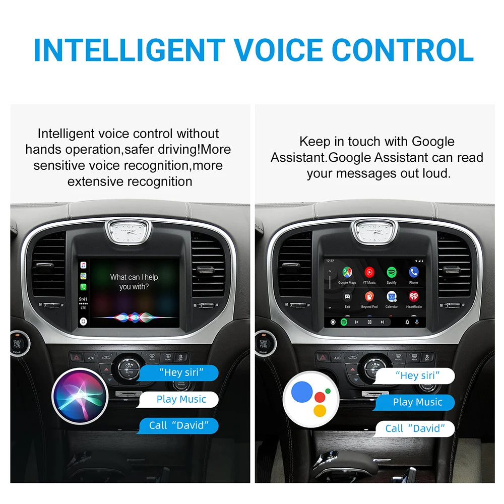 Wireless CarPlay Android Auto Retrofit Kit Decoder Box For Chrysler 300 Series 2011 2012 2013 2014 2015 2016