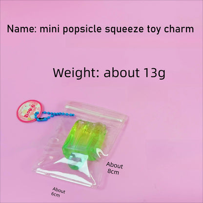 Mini Crystal Popsicle Squishy Ice Cream Stress Relief Toy, Squeezable, Venting, Relieve Anxiety Stress Relief Vent Toys Gift