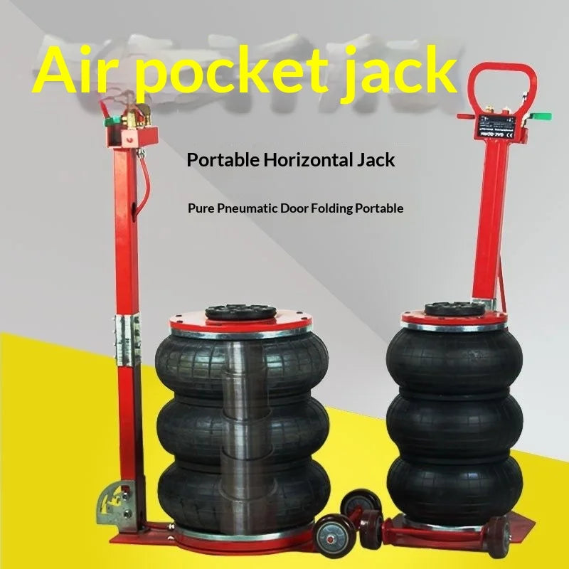 Car Rescue Tools Repair Lifting Machine 5 Ton Air Bag Jack for Car Tire Change and Oil Replacement Horizontal Hydraulic Lift
