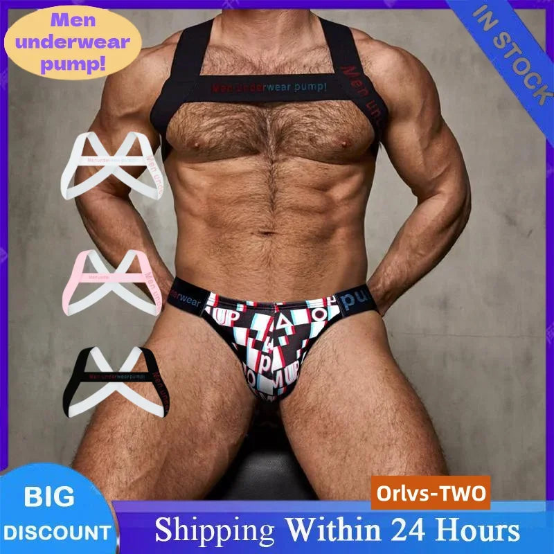 Men's Sexy Muscle Shoulder Straps Elastic Band Harness Chest Bodybuilding Straps Fashion Elastic Fun Decorative Shoulder Strap