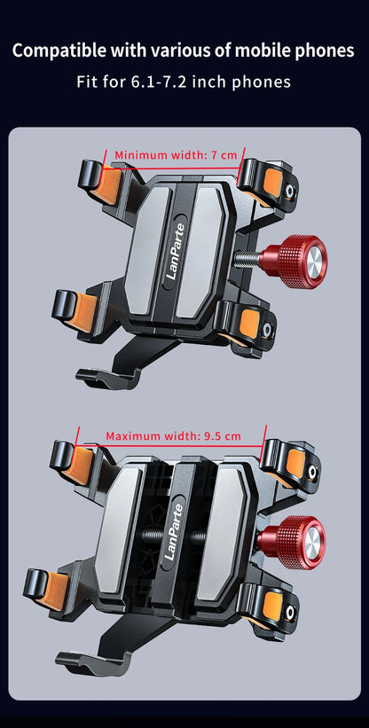 Apex Rush Car Phone Holders  360°Adjustable Metal Five-Claw Phone Clamp Military-Grade Strongest Suction Car Mount