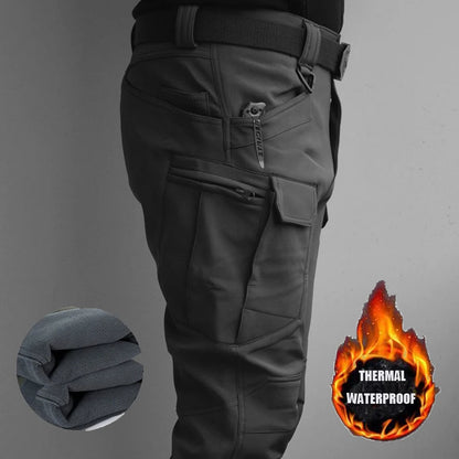 Men Winter  Waterproof And Warm Pants, Rock Climbing, Cycling, Sports, Camping, Hiking, Fishing, Combat, Casual Pants
