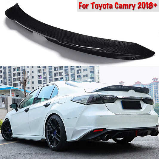 For Toyota Camry 8th 2018-2024 TRD Style Rear Wing Tail Spoiler Diffuser Trunk Top Wing Tail Lip Auto Parts Body Kit