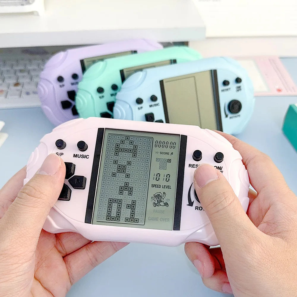 1/2/3 PCS Handheld Brick Game 26 Games Macaron Color Kids Giveaway Prize Small Toy