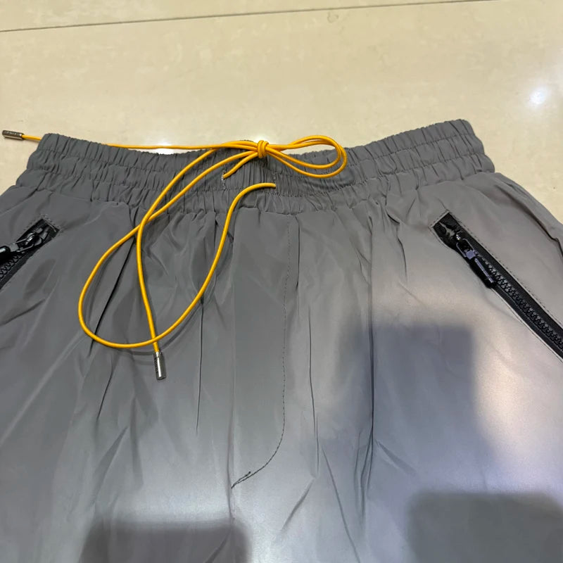 26SS High Street Hip Hop Simple Versatile Rhude Casual Shorts Men Heavy Fabric Letter Print Sports Shorts