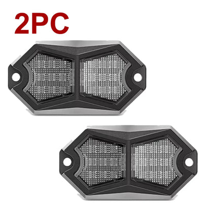 Exterior Atmosphere Light Auto Bottom Light Lamp Underbody Led Neon Lights 18 LED Car Truck LED Rock Light 12V 24V Van Lorry