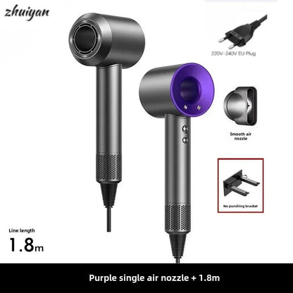 2026 Professional Leafless Wall-mounted Hair Dryer Negative Ion With Air Collecting Scattering Nozzle Salon Tool For Home Travel
