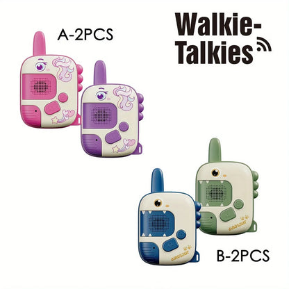 Pink Unicorn Walkie Talkies Toys with LanyardsA for Outdoor Camping Games & Birthday Christmas Toys Gifts for Boys Girls Kids