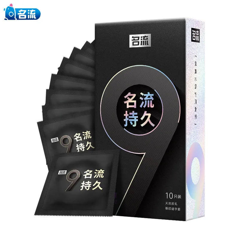 9 Times Delayed Ejaculation Condoms For Men Reduce Sensitivity Pysical Ultra Thick Long Last Condom Penis Sleeves Sex Toys Tool