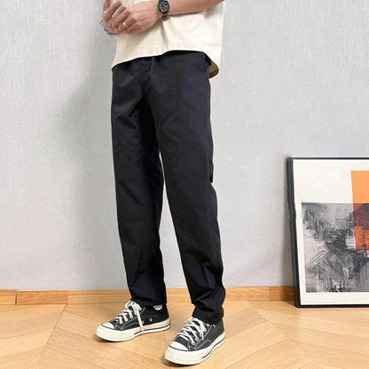 Men's Conical Cargo Pants Spring Autumn Straight Leg Casual Trousers Outdoor Waterproof Sports Hiking Mountain Climbing Pants