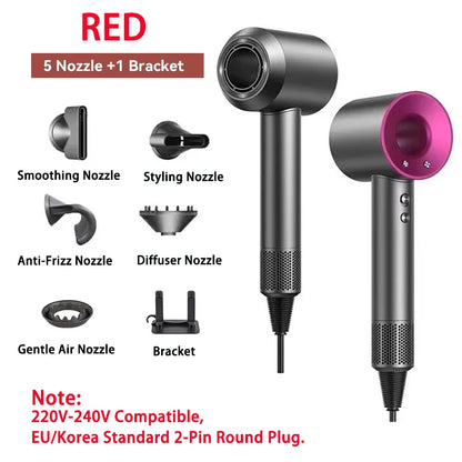 SenCiciMen Intelligent Hairdryer 1600W with Temperature Control Quick Drying Cold Hot Air Styling Care for Home Use