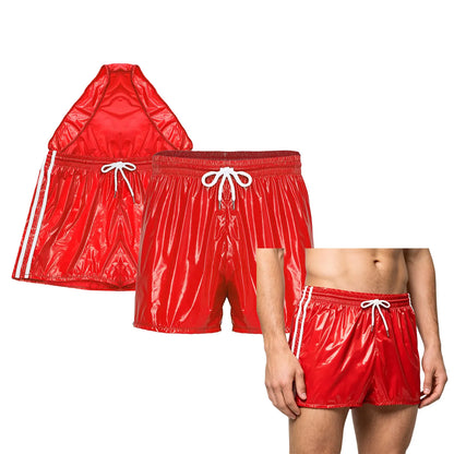 Men Waterproof Jogging Pants Elastic Waistband Track Trousers Short Pants for Dance Workout Beach Cycling Wear Sports Long Pants