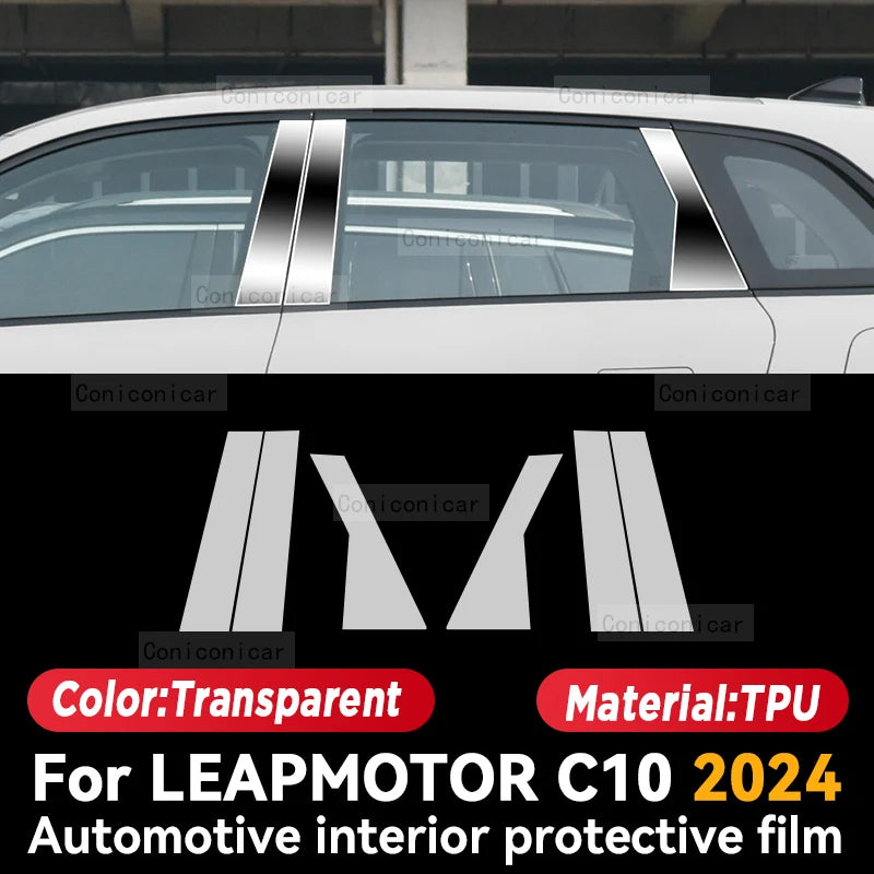 For LEAPMOTOR C10 2025 Car Interior Panel Dashboard Center console Anti-Scratch Protective Film Accessories Sticker