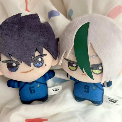 New Anime Blue Lock Vol.7 Hiori You Isagi Yoichi Cosplay Plush Doll Fluffy Maumet Pendant Puppet Keychain Keyring Charm Gifts