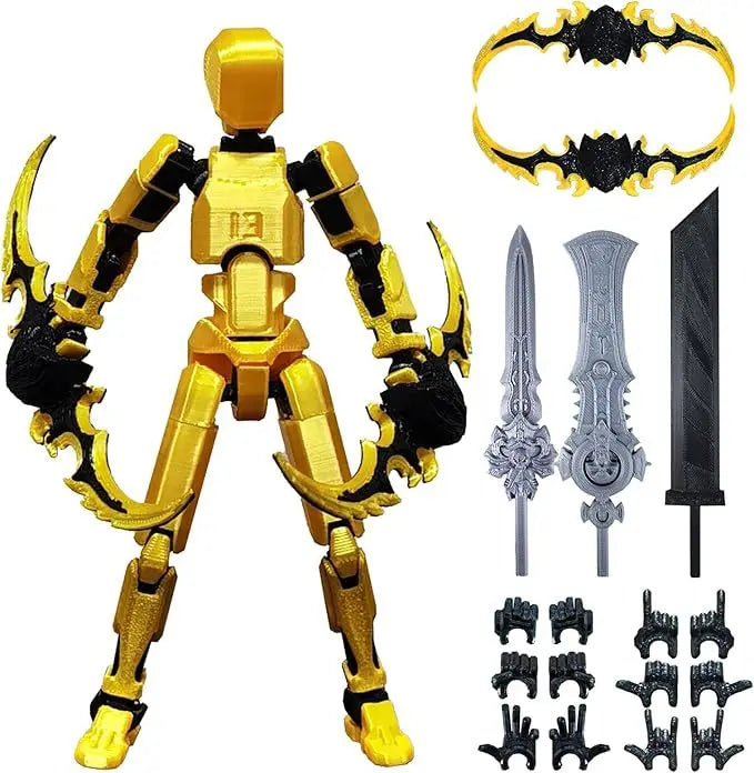 Hot 13 Action Figure Dummy Death Swordsman Titan 13 Action Figures T13 Multi-Jointed Movable Lucky 13 Action Figure Nova Gift