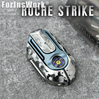METILIS ROCHE STRIKE Stainless Steel Ice Crystal Tuning Fork Eject Slider Fidget Toy Stress Relief Toy