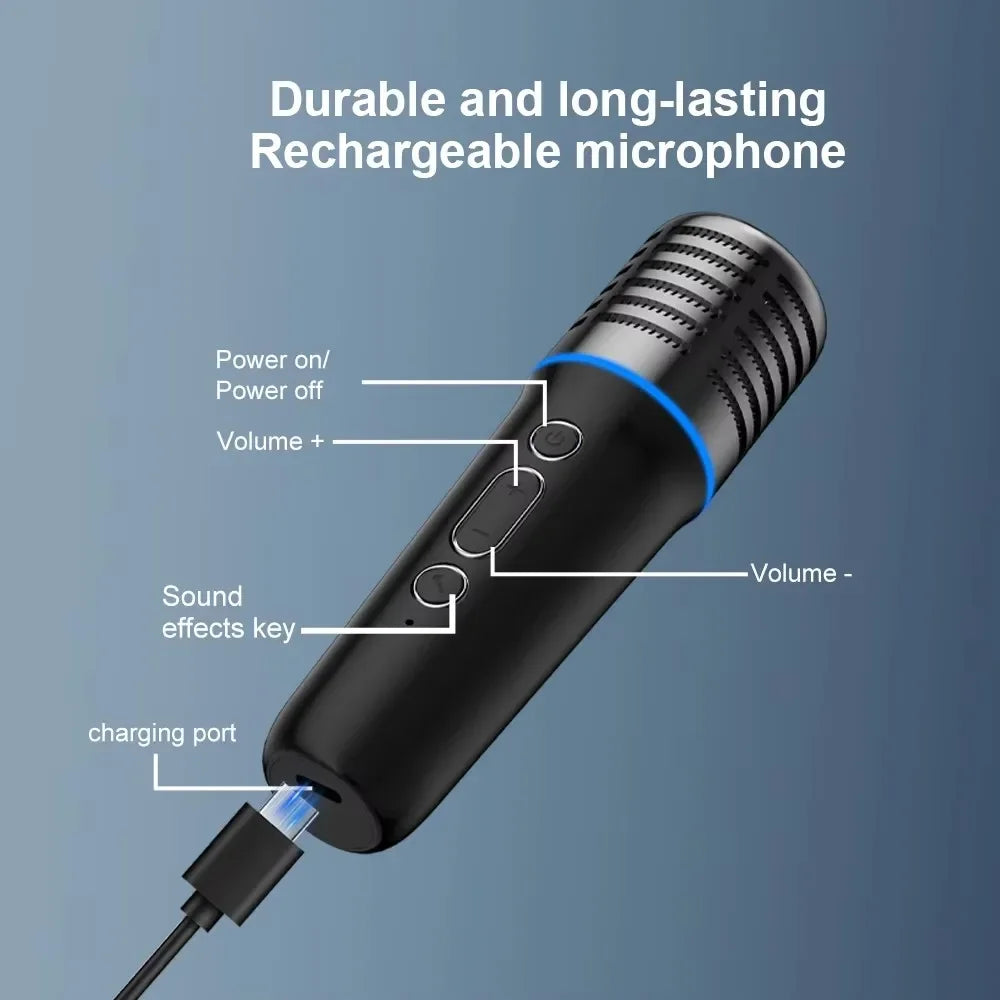 Bluetooth 5.3 Car FM Transmitter Type-C Dual USB Charging Car Audio MP3 Player Hands Free Calling with Karaoke Car Microphones