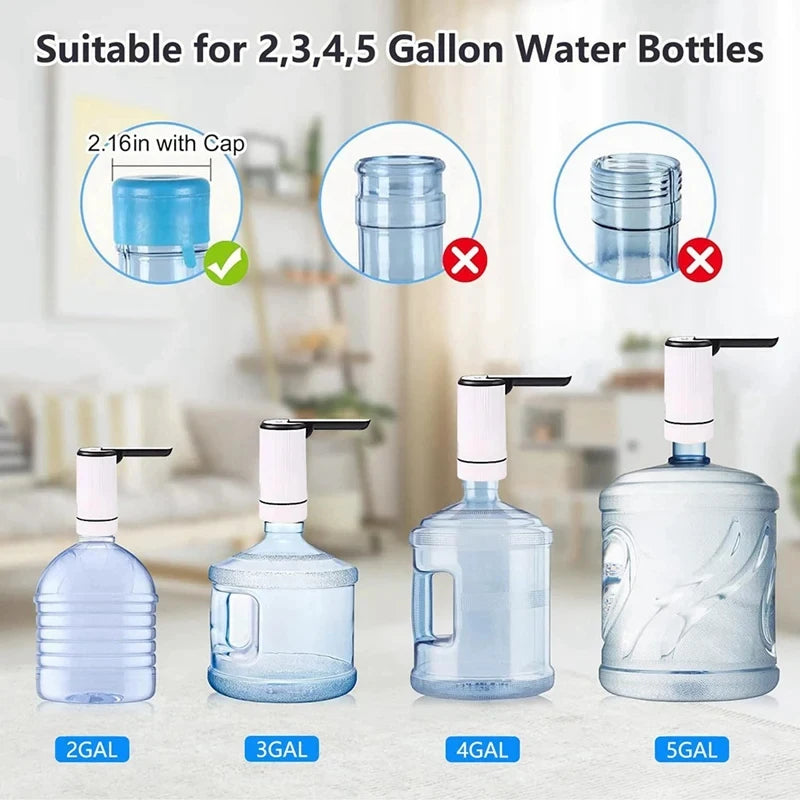 Water Dispenser - Water Cooler Dispenser - Portable Water Bottle Pump For Camping Or Family And Office Easy Install Easy To Use