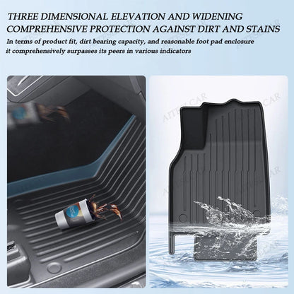 Custom TPE Car Floor Mats For Tesla Model YL Full Coverage Waterproof Anti-slip Durable All Weather Auto Foot Liners Car Interio