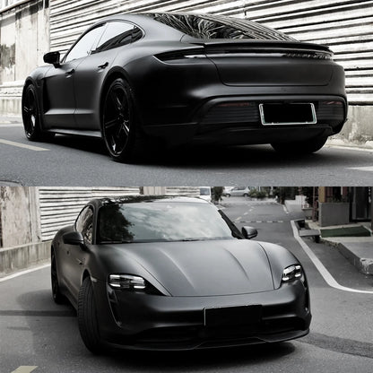 Car Vinyl Wrapping Film Extinction Black Color Change Vinyl Film PET Bubble Free Car Sticker Self Adhesive Auto Accessories