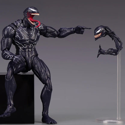 AMAZING YAMAGUCHI Venom Carnage Spider Man legends Action Figure Joint Movable Face Statue Model Doll Collectible kids for Toy