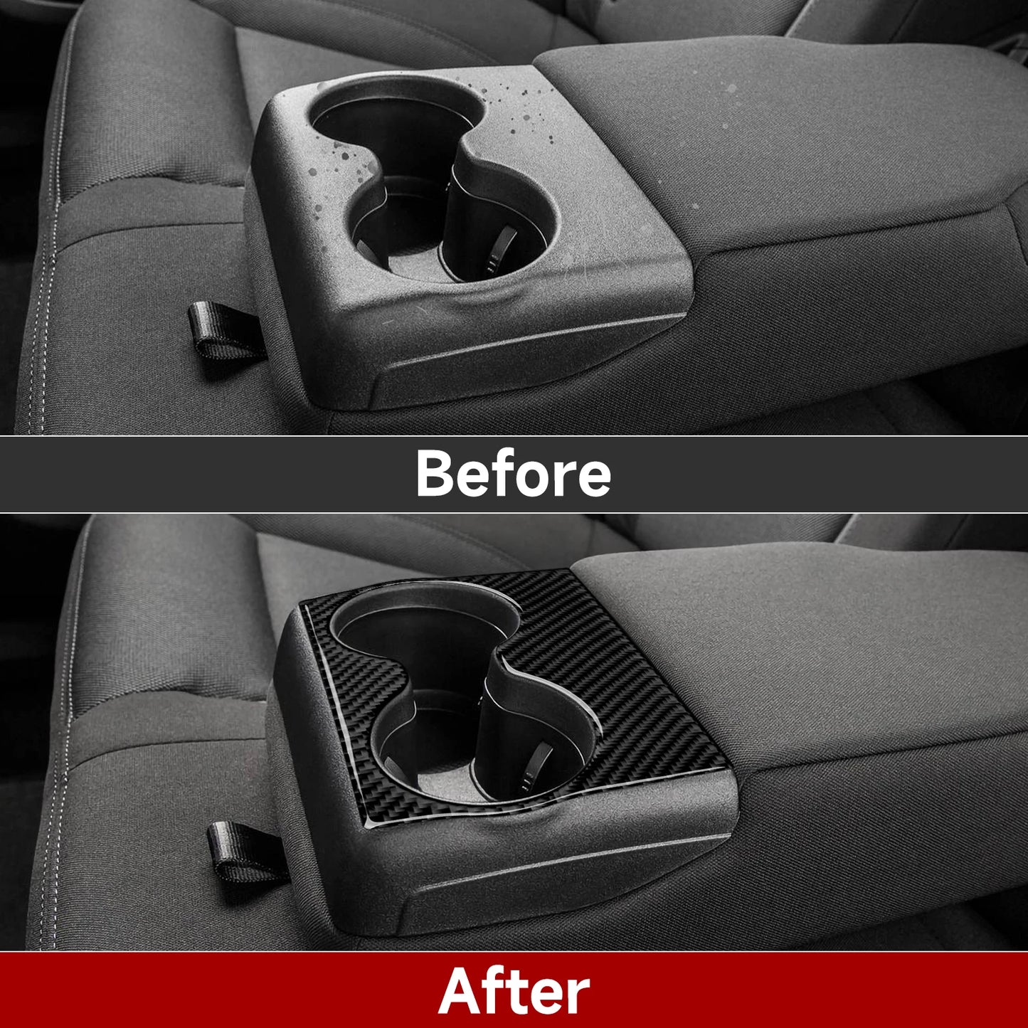 For Chrysler 300 (2011-2014) Car Center Console Gear Shift Panel Steering Wheel Cover Carbon Fiber Interior Sticker Accessories