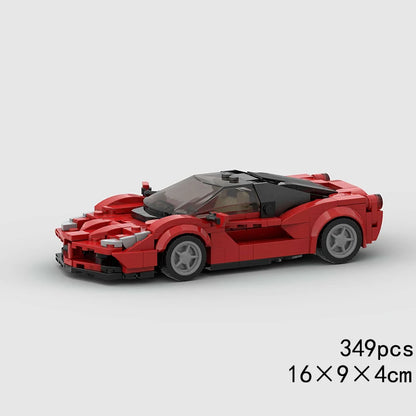 MOC Speed Sports Super Race Car Model Building Blocks Pickup Police Bricks City Racing Vehicle SUV Technical Rally Sport Toy