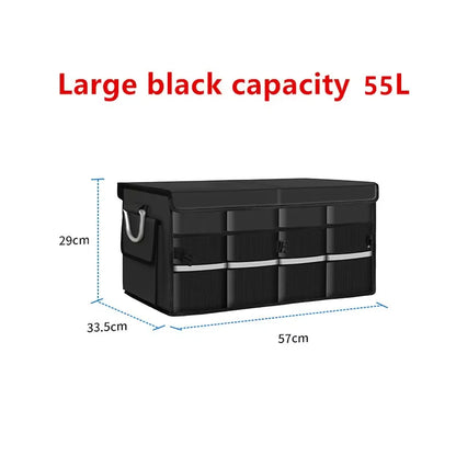 Oxford Cloth Car Storage Box Trunk Storage Organizer Foldable Multifunctional Car Camping Storage Bag Storage Rack