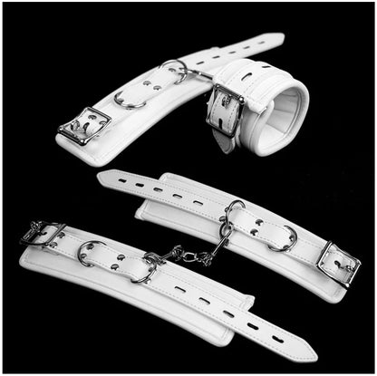 Bondage Kits Extendable Products Leather Restraint Set Handcuffs Ankle Cuffs Bdsm Toys For Couples Women 18 Adult Games